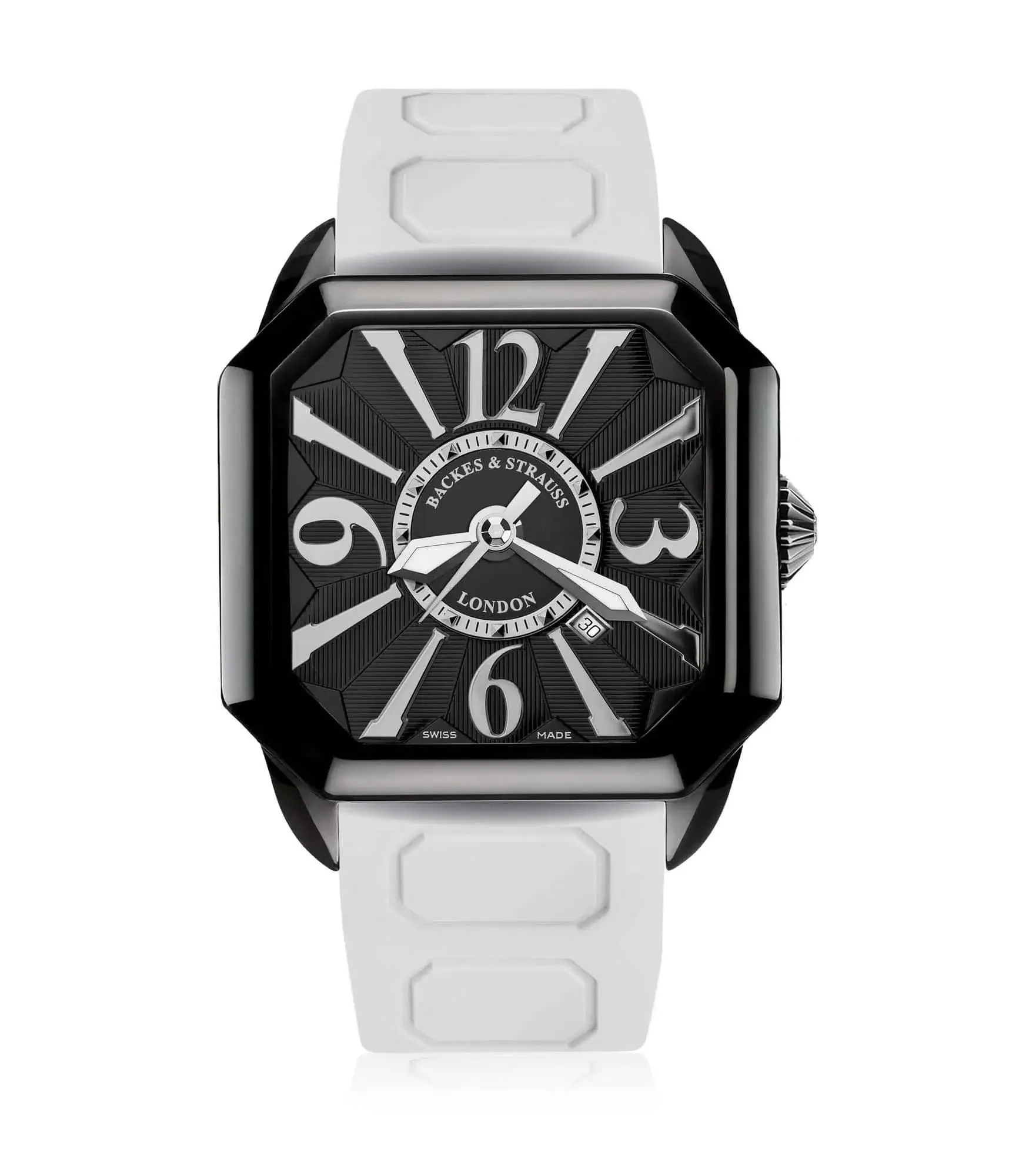 Berkeley 43 Chronograph Square Black PVD Stainless Steel Swiss